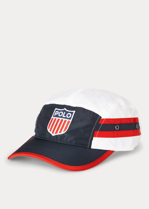 Gorra Polo Ralph Lauren Hombre Azul Marino / Rojos / Blancos - Flag Shield Five-Panel - JBTYR0731